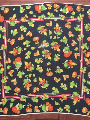 Codello silk scarf 100% like new, black multicolor