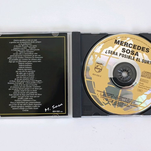 Mercedes Sosa ¿Sera Posible El Sur? CD used