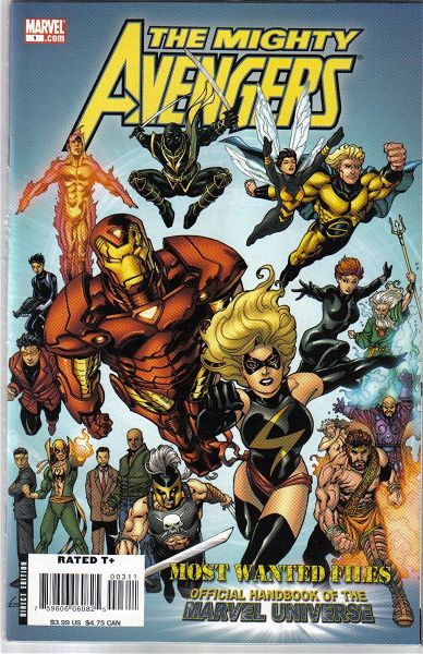  MARVEL COMICS xenoglossa MIGHTY AVENGERS: MOST WANTED FILES (2007)