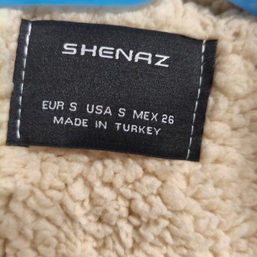 Teddy coat like new, beige cream, size S