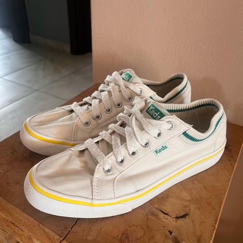 Keds Sneakers Women Size 39 Like New White Canvas