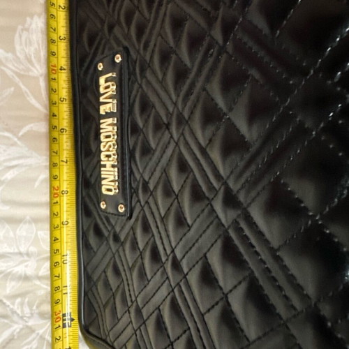 Love Moschino shoulder bag used, black with pouch