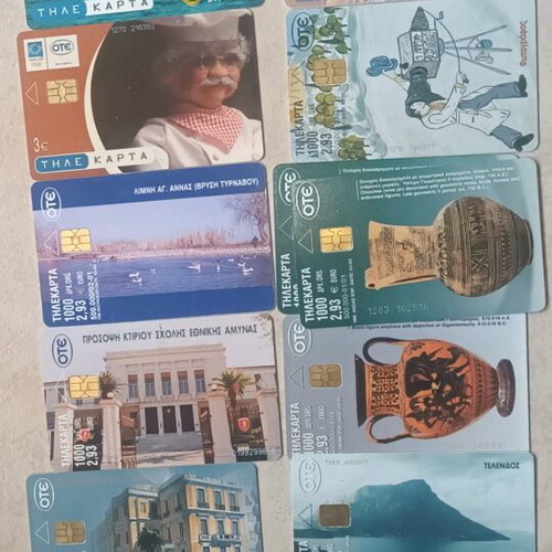 Phone cards like new from 1993 to 2004, pack of 282 pieces