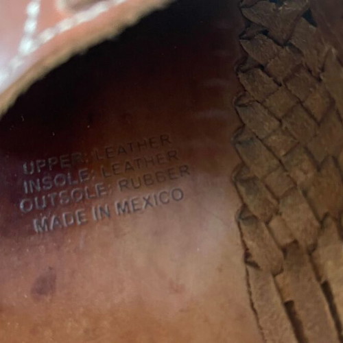 TOMS leather sandals like new, size UK10 EU44.5, brown