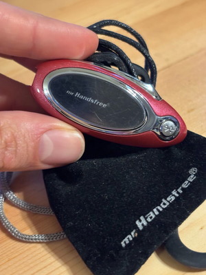 Handsfree mr. Blue Butterfly Version with case used