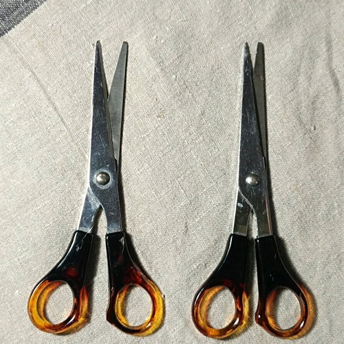Scissors new, pack of 10, steel, 15 cm