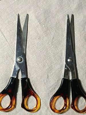 Scissors new, pack of 10, steel, 15 cm