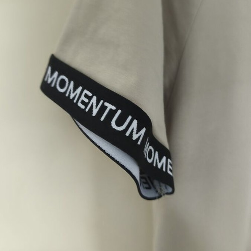 Men's beige T-shirt with printed details