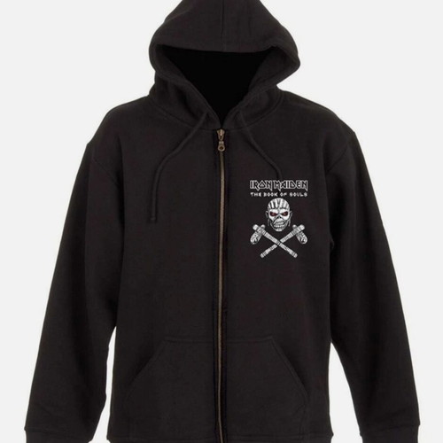 Iron Maiden Book Of Souls Fruit of the Loom hoodie like new, size M