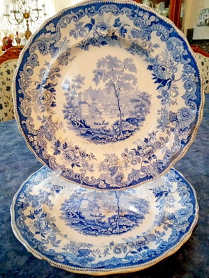 Davenport Longport antique English platter 1810-1876