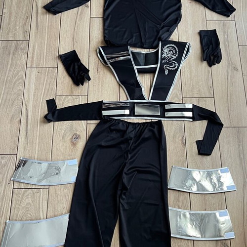 Children's Ninja mirror carnival costume like new, age 9-10