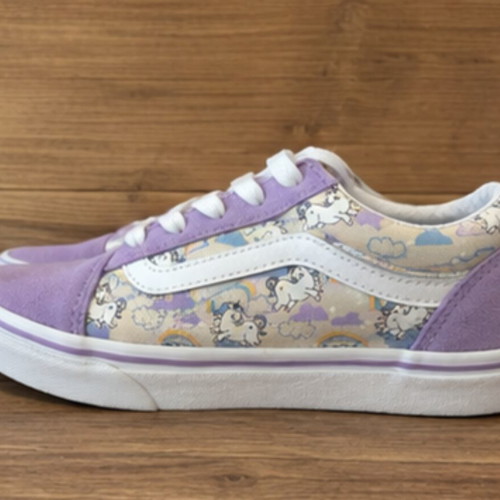 Vans Old Skool Unicorn Kids Size 33 Like New
