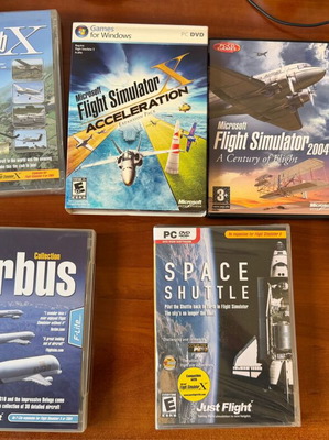 PC Games συλλογή σαν καινούργια σε DVD με Flight Simulator και Call of Duty
