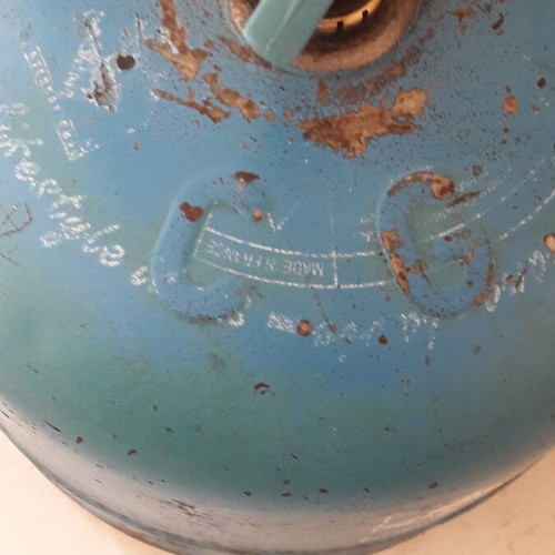 Campingaz portable stove with 2kg empty gas bottle used