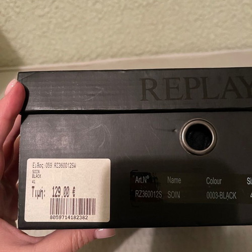 Replay sneaker boot size 41 used, black, comfortable
