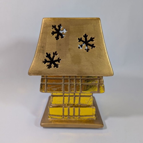 Christmas decorative ceramic lantern for tealight used