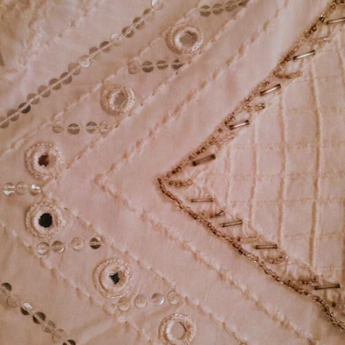Stradivarius white embroidered skirt like new, size M 38 10