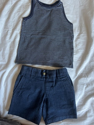 Summer set for boy 2-3 years like new, M&S shorts and George Asda tank top