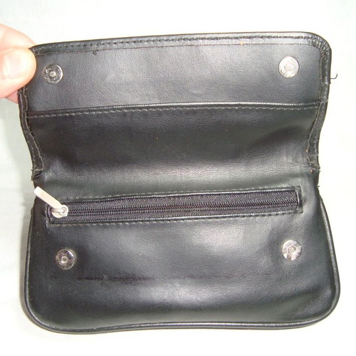 Big Ben pipe case for two pipes and tobacco, like new, genuine leather