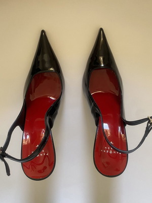 Pantera Siren slingback pumps black patent leather size 39