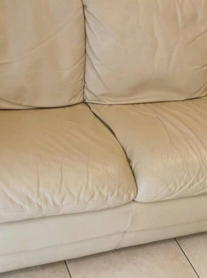 Sofas 3-seater and 2-seater leather like new
