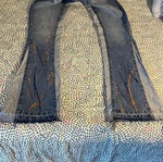 Blue Gallery Dept. Splattered Flared Jeans new, size 28 unisex
