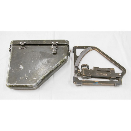 WW2 U.S Army Artillery Quadrant with Aluminum Case used M1A1