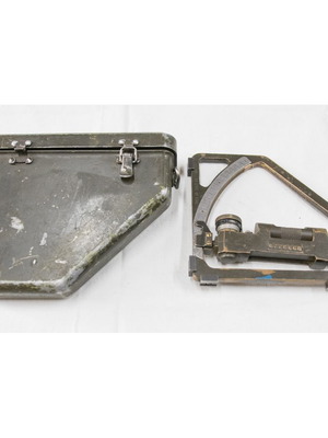 WW2 U.S Army Artillery Quadrant with Aluminum Case used M1A1