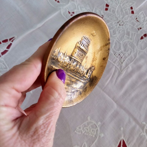 Thessaloniki souvenir plate used, White Tower 10cm