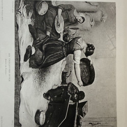 Engraving used, old authentic, 19 x 28 cm