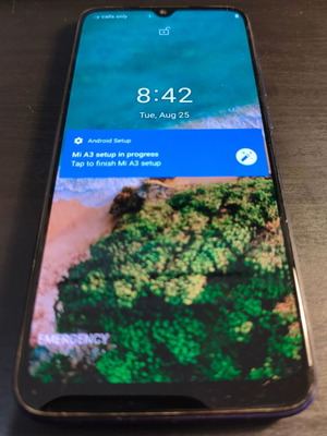Xiaomi Mi A3 64GB Android smartphone, blue