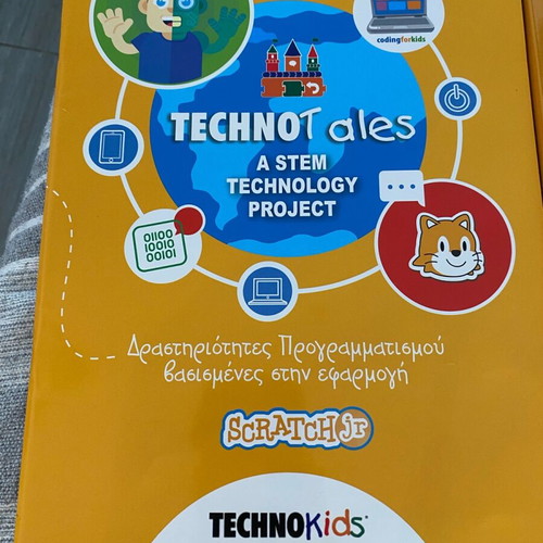 Techno Tales and Techno Arcade programming activity books used