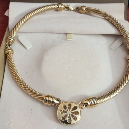 Choker necklace faux 90s with zirconia like new
