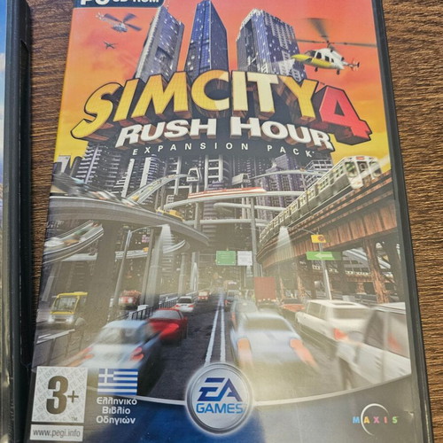 Sim City 4 and Sim City 4 Rush Hour Expansion Pack PC like new