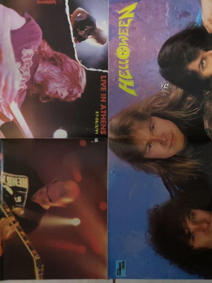 Double-sided poster Helloween Motorhead Annihilator live in Athens used