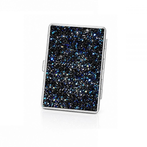 Slim Strass Cigarette Case Midnight Sapphire new