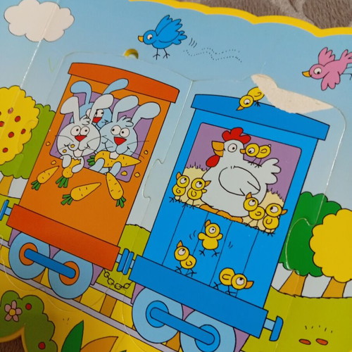 The Train of Colors Puzzle Book new