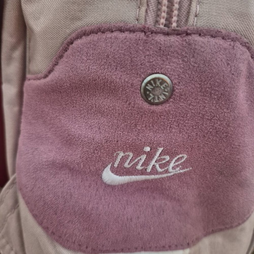 Nike pink vintage backpack with large outer pocket