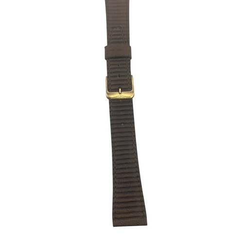 Longines leather watch strap new 18mm brown men's