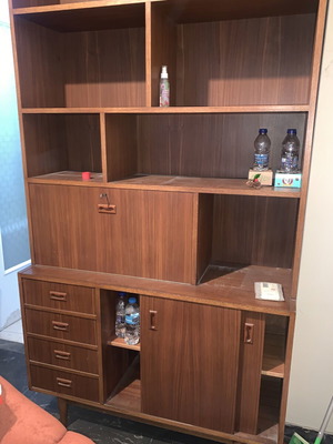 Bookcase made of solid wood used