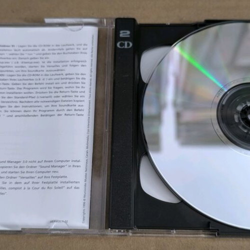 Versailles 1685 A Game Of Intrigue PC CD-ROM like new, Big Box