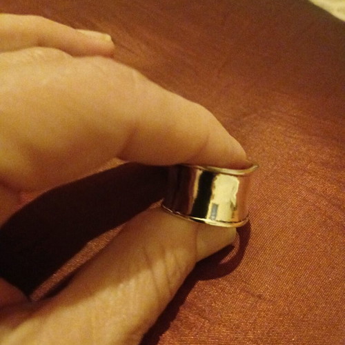 Stainless steel ring like new, silver, size 20.2mm