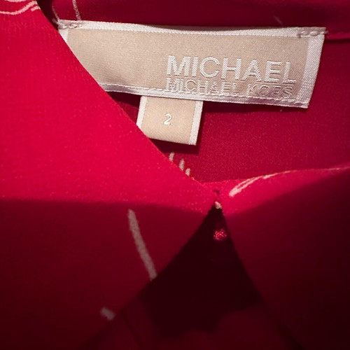 Michael Kors shirt like new, red with bow and inner tank top