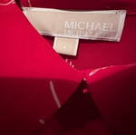 Michael Kors shirt like new, red with bow and inner tank top