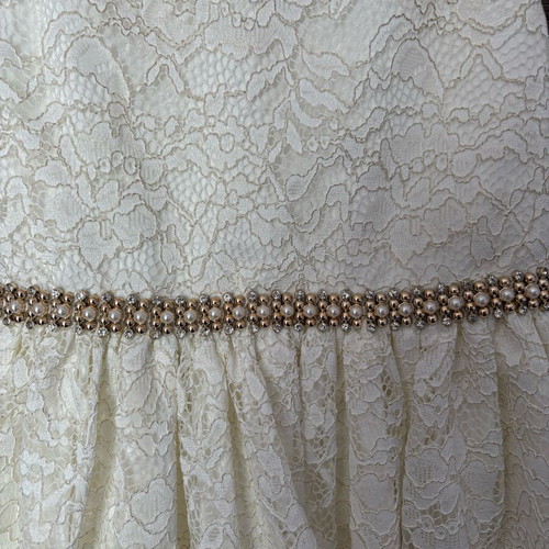 Ivory children's dress with details No7 like new