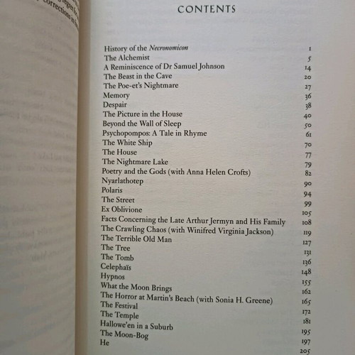 Eldritch Tales H. P. Lovecraft hardcover book used in English
