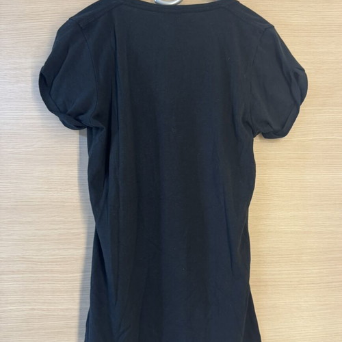 Nike women's black T-shirt with large pink logo, like new, size S