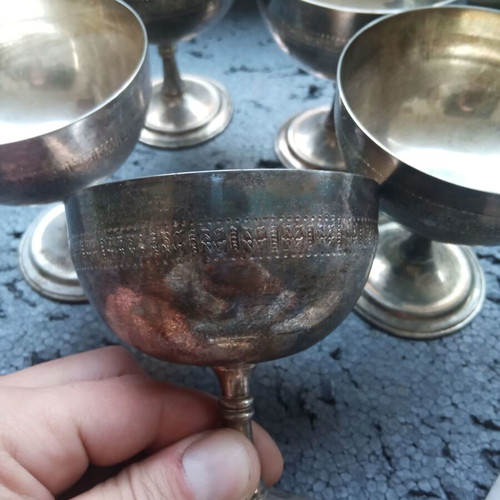 Silver-plated decorations like new, all together