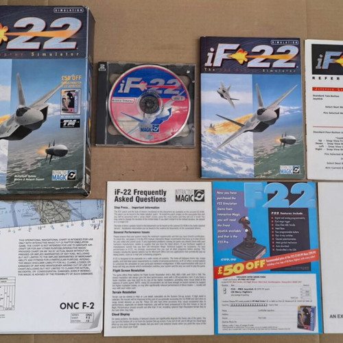 iF-22 The F-22 Raptor Simulator PC CD-ROM like new