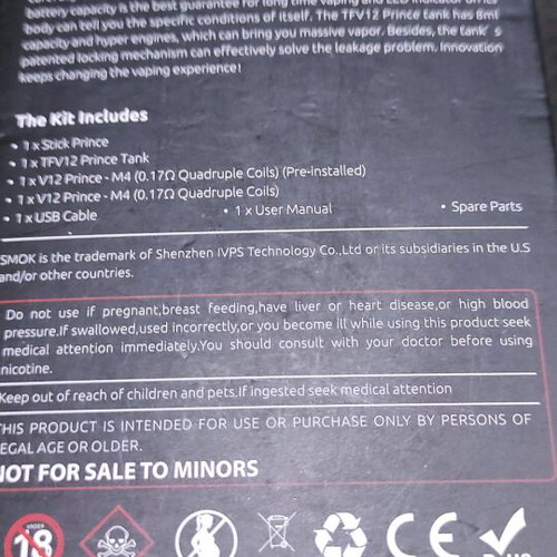 Smok Stick Prince P25 used, red
